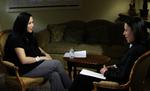 Den nybagte mor, Nadya Suleman (tv) giver sit første interview til tvkanalen NBC. 