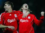 Fernando Torres (th.) havde igen en afgørende andel af en Liverpool-sejr (arkivfoto). 