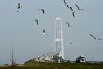 The number of trucks crossing the Great Belt Bridge gas dropped 12.7 percent in a year. 