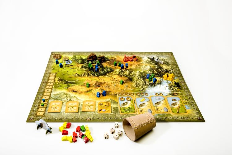 Finishen i Stone Age er god, tegninger, brikker, kort og spillebræt er gennemført med omtanke. 