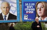 Benjamin Netanyahu og Tzipi Livni kæmper til det sidste for at få vælgerne over på deres side. 