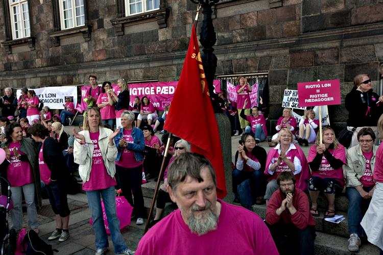 Sporene efter strejkerne sidste forår har skræmt mange af medlemmerne. Næste gang skal der mere fokus på medierne, lyder budskabet. Arkivfoto 