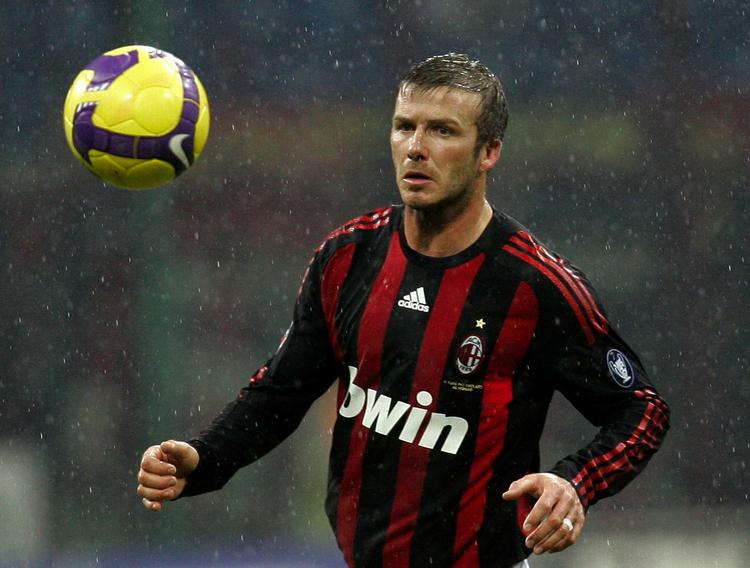 Beckham i aktion for Milan lørdag aften, hvor storklubben blot fik 1-1 hjemme mod Serie A's bundhold Reggina. 