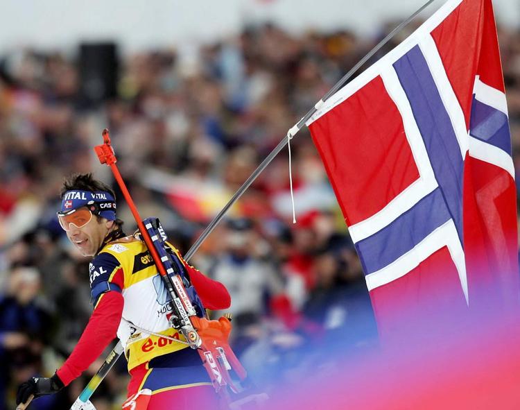 Bjørndalen sikrer Norge endnu en guldmedalje. Arkivfoto. 