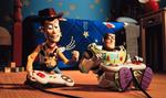 Woody og Buzz Lightyear fra 'Toy Story'. Foto fra filmen 