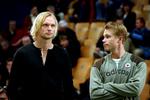 Kenneth Carlsen (til venstre) under Copenhagen Open i 2003. Pless er fortsat aktiv som spiller, men ønsker tilsyneladende  ikke at spille Davis Cup-tennis under sin gamle rivals ledelse. Arkivfoto. 