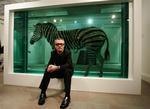 Denne zebra i formaldehyd skuffede faktisk på auktionen. Den indbragte 'kun' ti millioner kr. - vurderingen lå på det dobbelte. 
