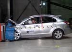 Mitsubishi Lancer Sportback slap fra den seneste crashtest hos Euro NCAP  med de maksimale fem stjerner. 