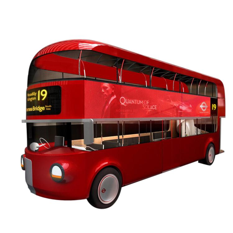 Norman Fosters design til en ny Londonbus er udviklet i samarbejde med Aston Martin. Foto: AP 