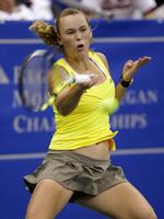 Caroline Wozniacki havde svært ved at få sit spil til at fungere i finalen i Memphis, som hun tabte klart. 
