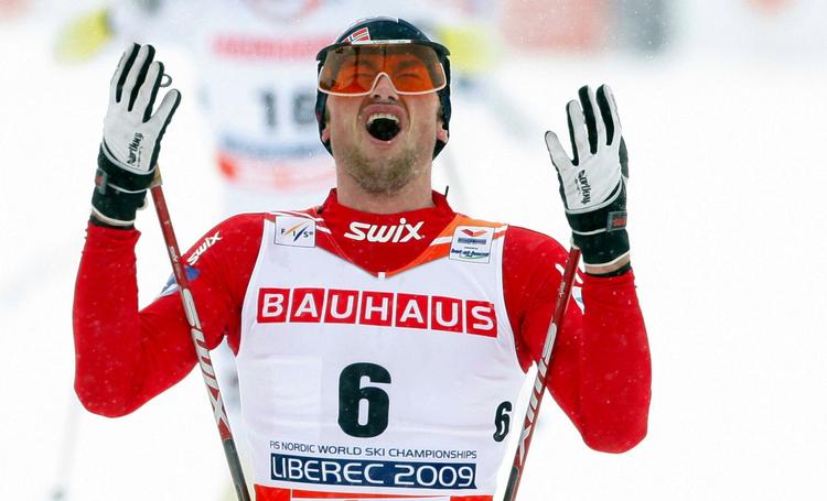 Petter Northug var 3,1 sekund hurtigere end svenske Anders Södergren. 