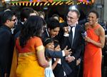 Folkene bag 'Slumdog Millionaire' havde masser at fejre i nat. 8 oscars blev det til. 
