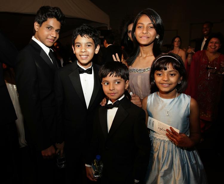 'Slumdog Millionaire'-holdet var pænt klædt på i nat. 