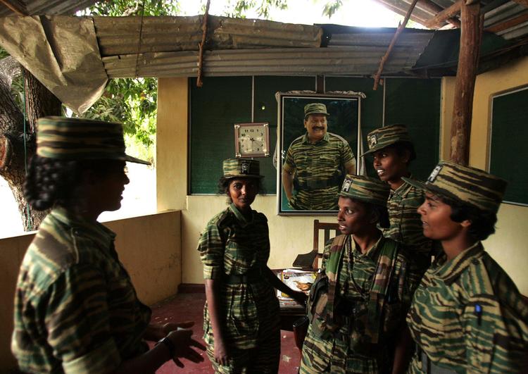 Arkivfoto fra hemmelig tamilsk base i det nordlige Sri Lanka 2006. 