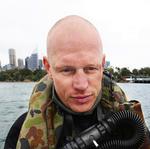 Den 31-årige dykker Paul de Gelder blev angrebet af en haj, da han dykkede i havnen i Sidney. Siden har han fået amputeret et ben og en arm. (Arkivfoto) 