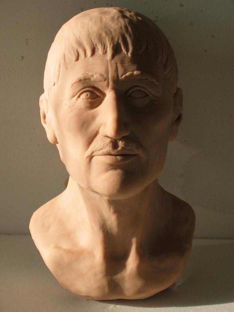 Middelalderkongen Sven Estridsen rekonstrueret. Foto: Nationalmuseet 