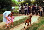 Billede fra år 2000, hvor en voldsom bølge af politisk vold skyllede igennem Zimbabwe, og hvor hvide gårdejere - som her - blev tvunget væk fra deres gårde af Mugabes tilhængere. 