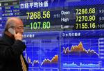 Elektronisk aktieoversigt i Tokyo viste i dag nedgang på markedet. 