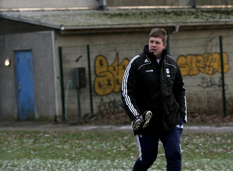 Kent Nielsen har ikke tænkt sig at ligge under for omverdenens forventninger om offensivt fodbold i Brøndby. Arkivfoto. 