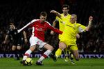 Nicklas Bendtner er fuld af optimisme på vegne af Arsenals chance i Champions League. Arkivfoto. 
