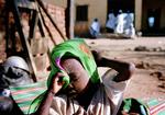 Barn fra Darfur hviler ud efter flugt fra Janjaweed militsen i 2005. Arkivfoto 