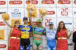 Oscar Gatto (3. rytter th.) blev nummer tre på etapen fra Ringe til Odensen i Post Danmark Rundt 2008. I dag vandt han sin første sejr som professionel. Arkivfoto. 