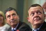 Statsminister Anders Fogh Rasmussen og finansminister Lars Løkke Rasmussen ved fremlæggelsen af regeringens udspil til ny skattereform i tirsdags. 