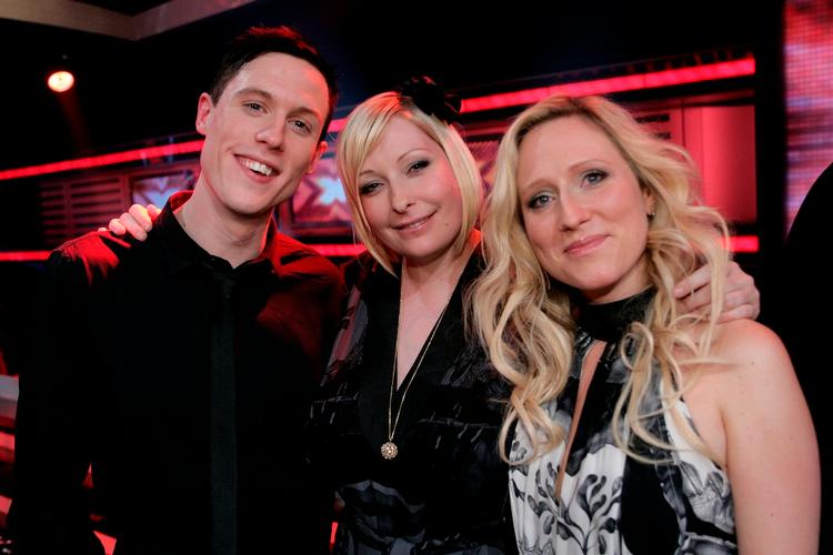 Mads, Anne-Gia og Louise, der tilsammen kalder sig Tårnhøj, røg ud af 'X Factor' som første deltager. Arkivfoto. 