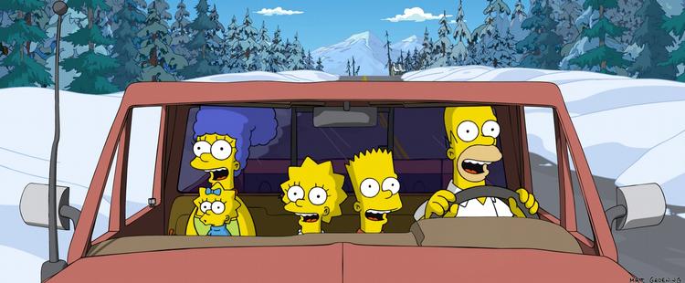 Familien Simpson er her på tur et stykke fra hjembyen Springfield i The Simpsons Movie. 