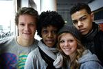 Kasper, Patricia, Stephanie og Marcel, tilsammen Alien Beat Club, begyndte alle i 'X Factor' som solister, men føler sig nu som en sammentømret enhed. Arkivfoto. 
