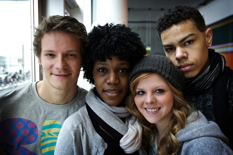 Kasper, Patricia, Stephanie og Marcel, tilsammen Alien Beat Club, begyndte alle i 'X Factor' som solister, men føler sig nu som en sammentømret enhed. Arkivfoto. 