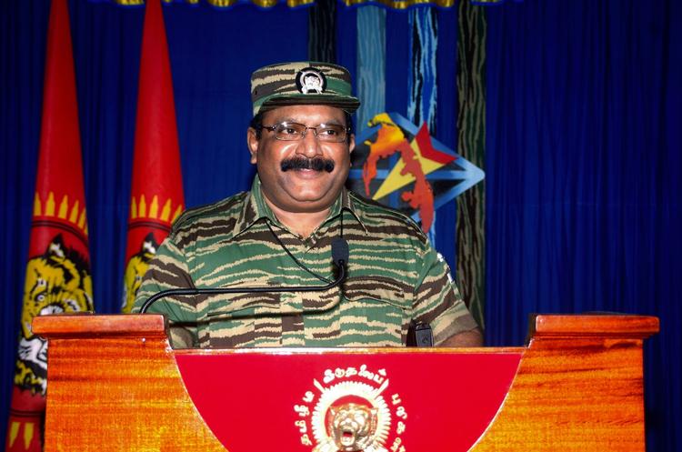 Velupillai Prabhakaran på et foto fra efteråret 2008. 