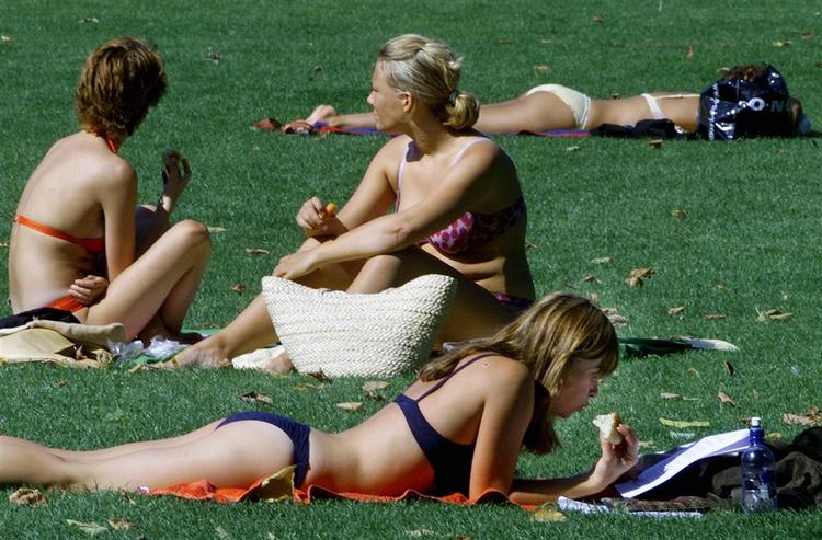 Hedebølge i august i Kongens Have i København. Arkivfoto. 