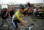 Et møde med Lance Armstrongs baghjul forhindrede ikke Levi Leipheimer i at vinde Tour of California, men styrtet holder nu amerikaneren ude af Paris-Nice. Arkivfoto. 