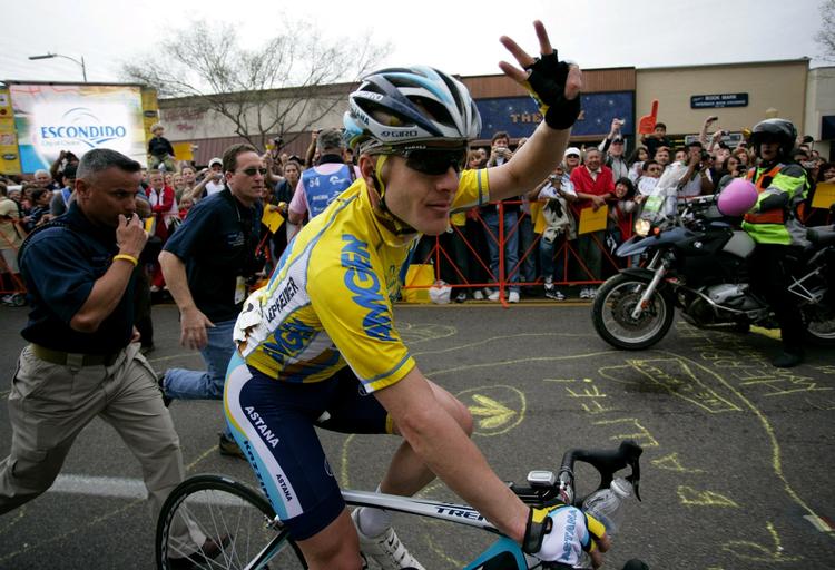 Et møde med Lance Armstrongs baghjul forhindrede ikke Levi Leipheimer i at vinde Tour of California, men styrtet holder nu amerikaneren ude af Paris-Nice. Arkivfoto. 