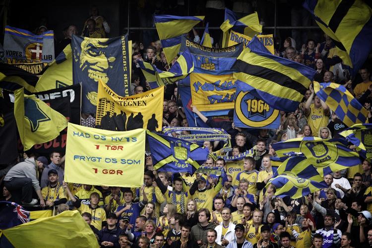 Der vil være over 28.000 tilskuere på plads i aften til Brøndby-FC København. Arkivfoto. 