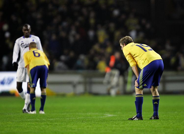Trods nederlaget kunne Kent Nielsen se forbedringer hos Brøndby-mandskabet. 