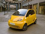 Tata Nano er pyntet en del i den udgave, der skal sælges i Europa. Den er også vokset en smule i størrelse, hvilket skulle gaven sikkerheden. 