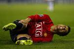 Christiano Ronaldo i smerte efter en tackling i kampen mod West Bromwich 27. januar. Arkivfoto. 