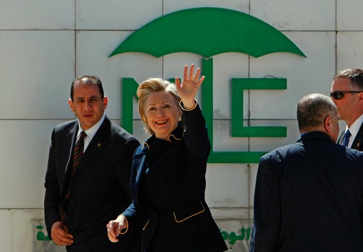 USA's udenrigsminister Hillary Clinton besøgte i dag Ramallah på den palæstinensiske vestbred. 