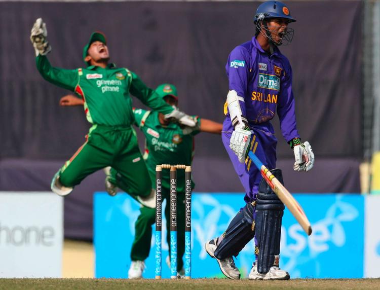 Der bliver ingen kampe for Pakistan mod Bangladesh, der her ses i en kamp tidligere på året mod Sri Lanka.  Arkivfoto. 
