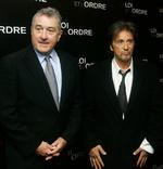 Arkivfoto fra 15. september sidste år: Robert De Niro og Al Pacino ankommer til premieren på 'Righteous Kill' i Paris. De to superstjerner er gået sammen om søgsmålet mod urfirmaet Tutima og filmens distributør. 