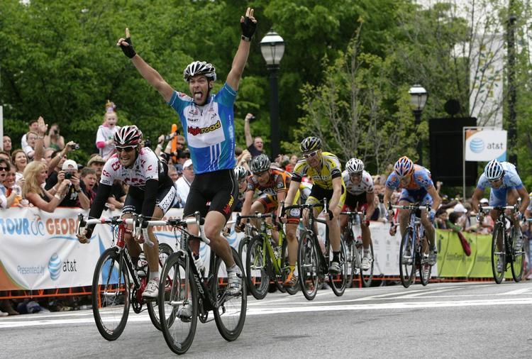 Greg Henderson kom først over stregen på den bizarre etape i Murcia Rundt. Arkivfoto. 