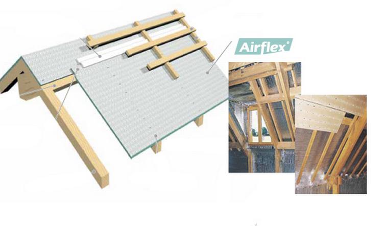 Isoleringsmaterialet Airflex dur ikke til isolering, mener Byggestyrelsen. Forkert, siger importøren: Testmetoderne er gammeldags. Foto fra Airflex-katalog. 