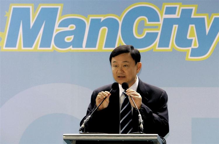 Den tidliger thailandske regeringsleder, Thaksin Shinawatra, har forlængst trukket sig ud af sit ejerskab i Manchester City. Nu opgiver klubben de asiatiske interesser. Arkivfoto. 