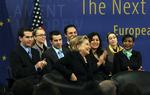 Det er næsten 25 år siden, at en ledende amerikansk politiker har besøgt Europaparlamentet, så Hillary Clintons besøg i dag vakte jubelscener. 