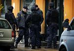 Våbenrazzia i Rantzausgade i København. Arkivfoto 