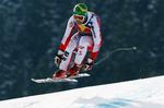 Klaus Kroell i flyvende stil - her tidligere på sæsonen i Kitzbuhel - vandt styrtløbet på Kvitfjell i Norge. Arkivfoto. 