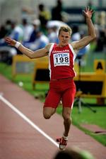 Længdespringeren Morten Jensen. Arkivfoto. 