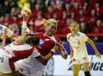 Susan Thorsgaard  scorede ni gange mod montenegrinerne. Arkivfoto. 